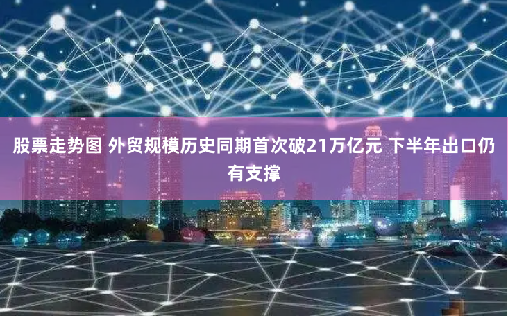 股票走势图 外贸规模历史同期首次破21万亿元 下半年出口仍有支撑